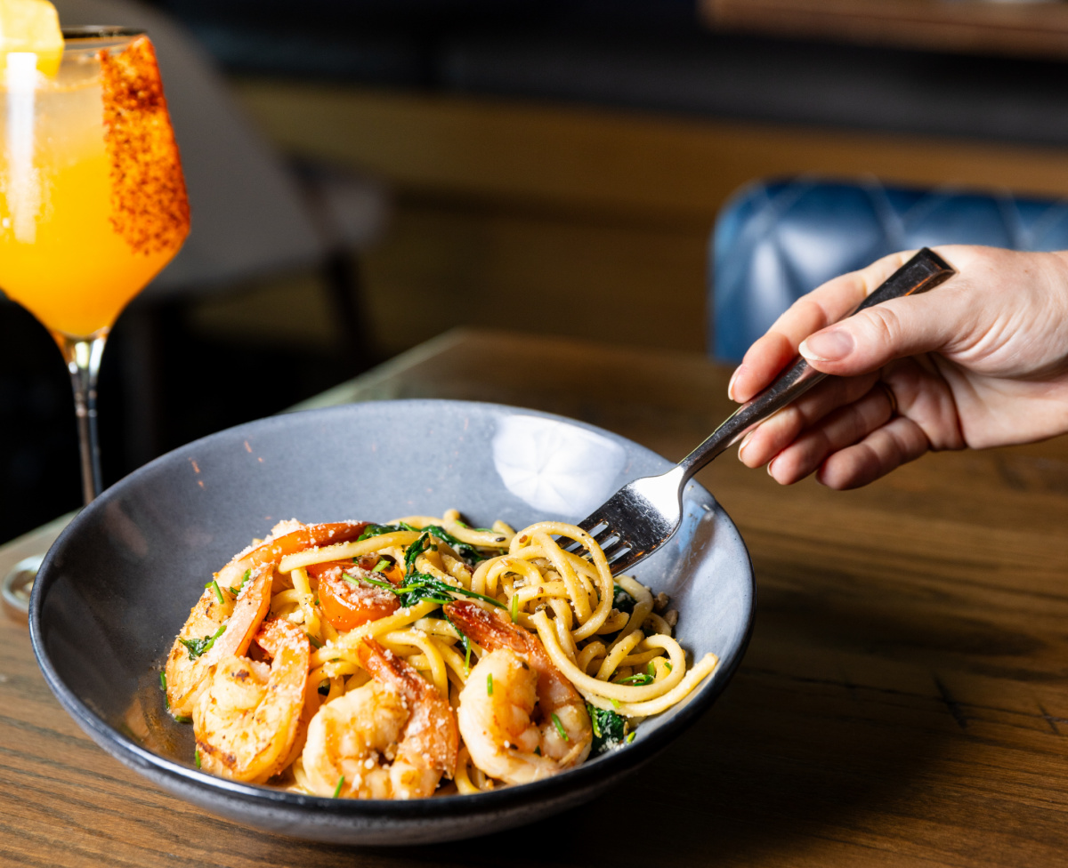 Vicino's Shrimp Pasta