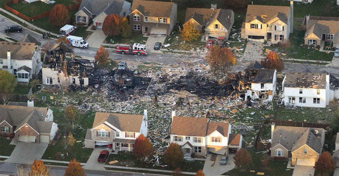 11_22_richmondhill1 Richmond Hill ground zero after a home explosion